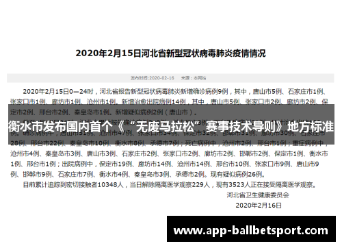 衡水市发布国内首个《“无废马拉松”赛事技术导则》地方标准